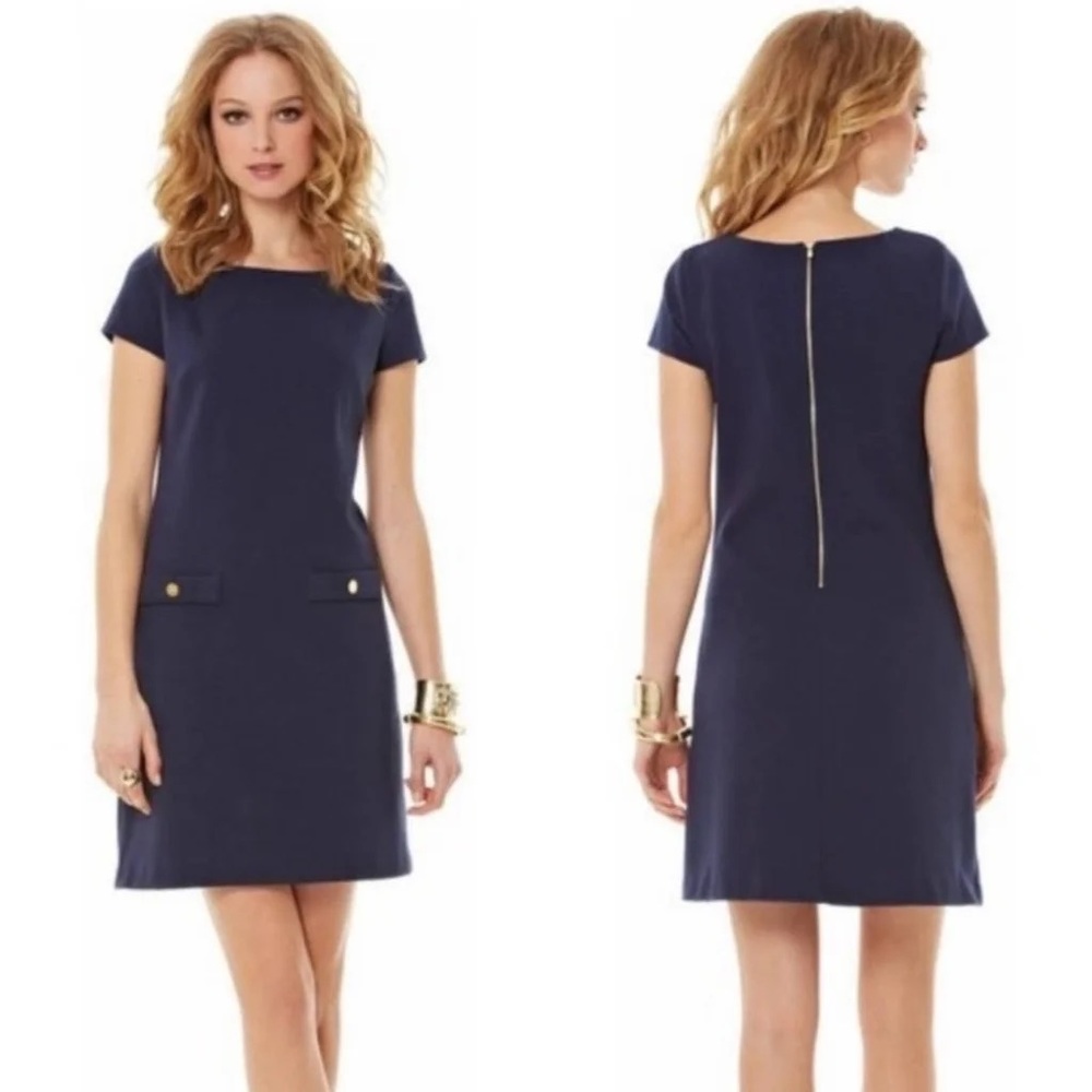 NWOT Lilly Pulitzer periwinkle Layton shift ribbed dress size small